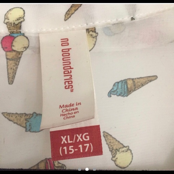 NWOT sheer ice cream pattern button down tank - Picture 2 of 3